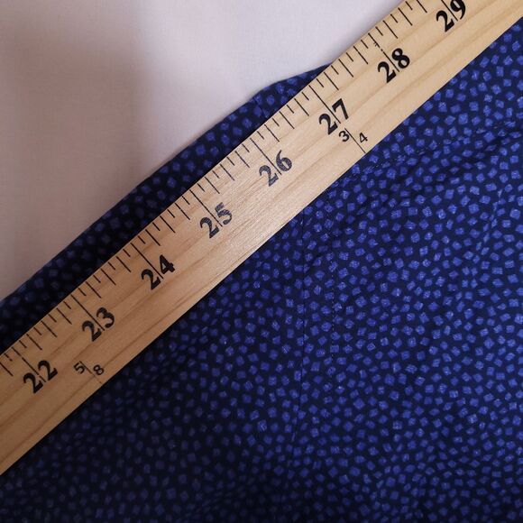 David Donahue Shirt Mens Large Blue Printed Cotton - Picture 8 of 11